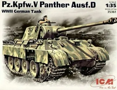  ICM 1:35 Scale Model Kit  - Pz.Kpfw.V Panther Ausf.D German Tank 	 ICM35361  • £27.87