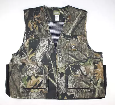 Quail Unlimited Dover Hunter Vest Mossy Oak Breakup Camo Men's XXL • $19.99