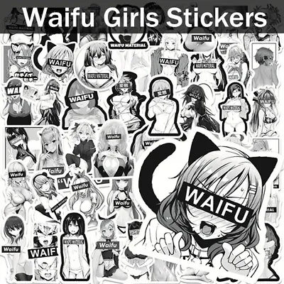 £4.88 • Buy 50PCS Adult Stickers Bomb Skateboard Guitar Luggage Sexy WAIFU Girls Decals Pack