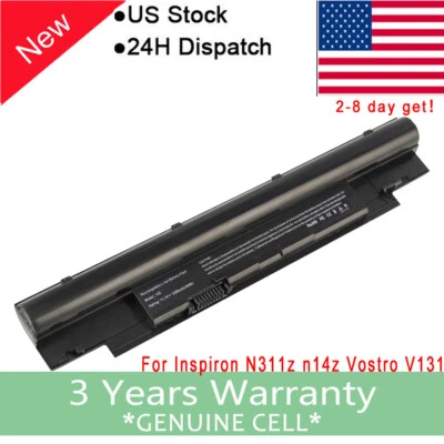$16.99 • Buy Battery For Dell Inspiron N311Z N13Z N411Z N14Z Vostro V131 V131R V131D 268X5 