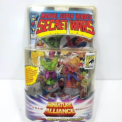 Marvel Universe Miniature Alliance The Hulk And Spider-Man SDCC Exclusive 2 Pack • $42.49