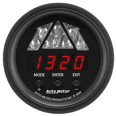 AutoMeter Z-Series 2-1/16  Tachometer Digital 16K RPM W/ LED Shift Light (2676) • $220