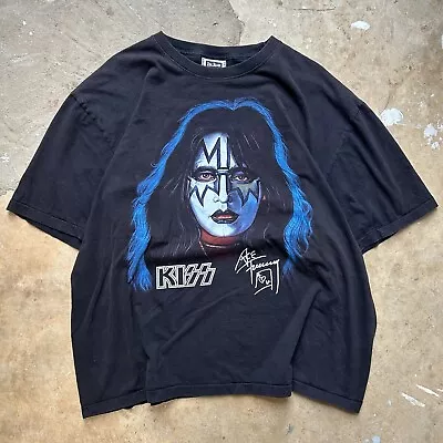 Vintage KISS Ace Frehley Single Stitch Big Face Graphic Band T-Shirt Men’s 3XL • $139.99