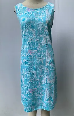 Lilly Pulitzer Dress Size S M L XL Kristen Swing Lilly Loves NYC Blue • $74.99