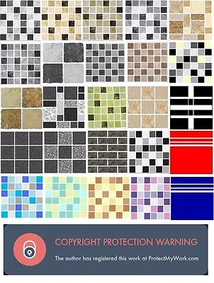 £0.99 • Buy 10/20PCS 15cm X 15cm Mosaic Tile Stickers Transfers Decals KITCHEN BATHROOM Peel