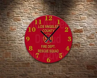 Nice LA County Squad 51 Fire Fighter Rescue Squad Wall Clock • $24.18