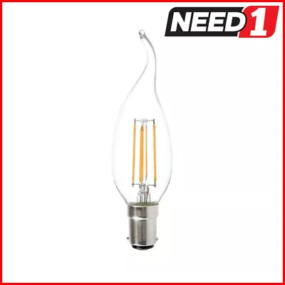 50x LV Luce LED 4W Filament B15 C35T – Pull Tail - Flame Tip - Chandelier Bulbs  • $219.99