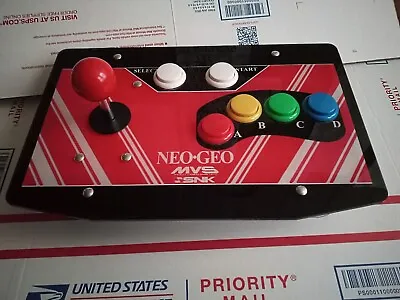 RAC-J500S 6 Buttons Arcade Joystick  USB  PC Wired NEO GEO MVS Panel US SELLER • $64.99