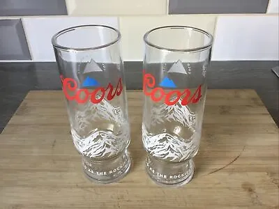 2 X Genuine Ce Gov Stamped Coors Half Pint 10oz Glasses Brand New Design  ￼ • £4.99