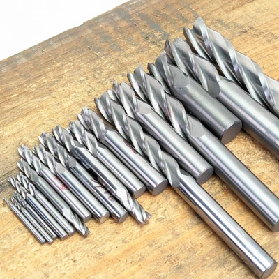 $1 • Buy 4F Carbide End Mills Mostly Sharp/New 1/16 -3/8 X64th -13/16 X32nd USA Lot{265