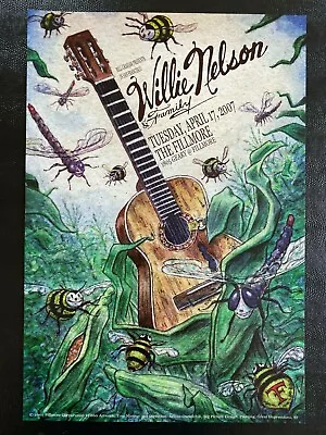 Original Willie Nelson Concert Poster From The Fillmore • $70