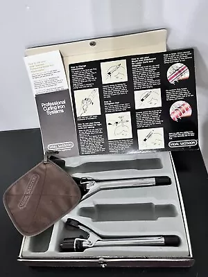 Vintage Vidal Sassoon Curling Iron Attachments In Case Not Complete • $12