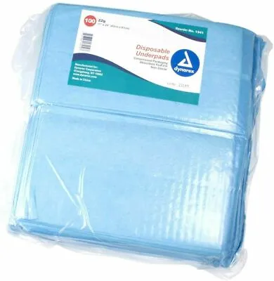 $24.99 • Buy 100 Count Disposable Underpad Adults Bed Pads Chucks Mats Sheets Incontinence