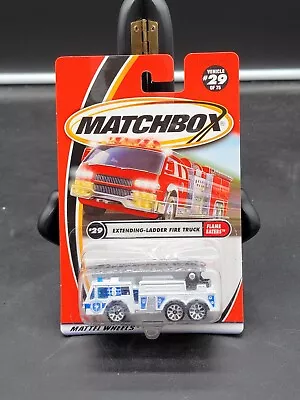 Matchbox Extending-Ladder Fire Truck Flame Eaters Vehicle #29 Of 75 White • $2