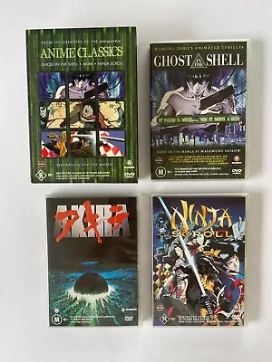 Anime Classics Boxset (3 X DVD): Akira Ghost In The Shell Ninja Scroll MINT • $19.95