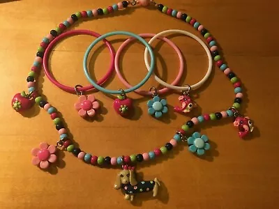 Gymboree Smart And Sweet Necklace Bangle Bracelets Jewelry Set Weiner Dog HTF • $25