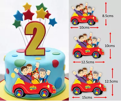 Wiggles Cake Topper Edible Icing  Image Cut Out Big Red Car Cake Decoration #849 • $16.95