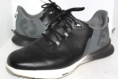 Footjoy Men's Fuel-Previous Season Style Leather Golf Shoes 55451 Black 10 XW • $24.99