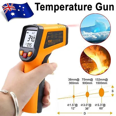 Laser Temperature Gun Non-contact Digital Infrared Thermometer LCD IR Temp Meter • $29.99