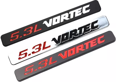 2Pcs 3D ABS 5.3L Vortec Hood Emblems Engine Badge For Silverado Z71 GMC Sierra • $12.99