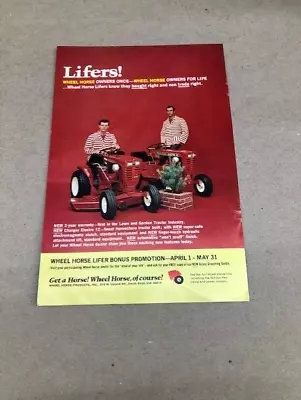 1968 Wheel Horse Riding Lawn/Garden Tractor Electro 12 W/belly Mower--vintage Ad • $8.75