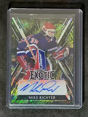 2024 Leaf Metal Hockey Legends Exotic Auto Peacock Mike Richter 2/6 • $40