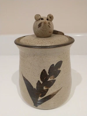 £7 • Buy Vintage Stoneware Studio Grayshott (?) Pottery Jam/Marmalade/Honey Pot