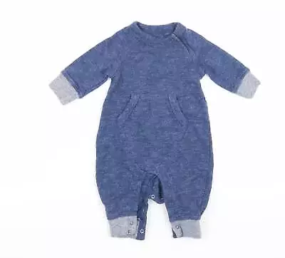 Gap Baby Blue Acrylic Babygrow One-Piece Size 0-3 Months • £7.25