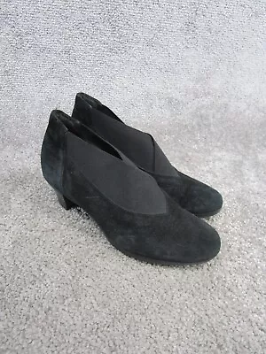 Munro Heels Womens Size 8 M Black Suede Ankle Booties • $24.99