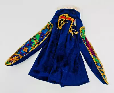 1994 Medieval Lady Collectible Barbie Doll Blue Velvet Ballgown Outfit Only • $7.99