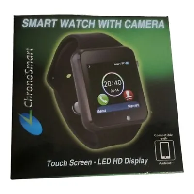 Smart Watch With Camera Touch Screen Android LED HD Display Christmas Gift • $21