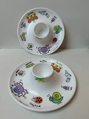 Liz Million 2007 2 X  Egg Cups DMD David Mason Designs Kids • £7.50