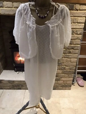 £9.99 • Buy Womens Vintage Two~Piece Negligee/Nightdress & Jacket
