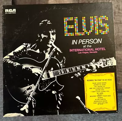 Elvis Presley  Elvis In Person At The Intel Hotel  Las Vegas  AFL1-4428 LP • $12