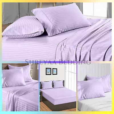 Best Bedding Collection Organic Cotton US Sizes Select Item Lavender Stripes • $31.99