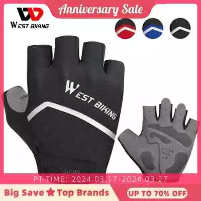 WEST BIKING Half Finger Cycling Gloves Shockproof Wear Resistant Bicycle Gloves • $26.30