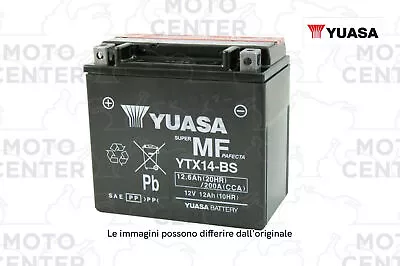 Yuasa Ytx14-bs 12v - 12ah Battery No Maintenance • £62.20