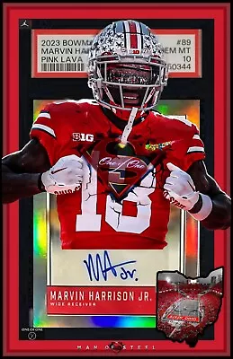 Bowman U Chrome Marvin Harrison Jr.  Auto 1/1 DNA 10 🔥🔥 11×17 Inch Comic Holo • $24.99