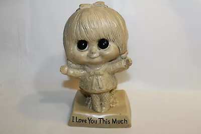 1970 Russ W. & R. Berries Figurine I LOVE YOU THIS MUCH Girl  • $25