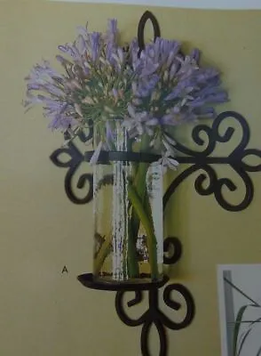 $49.99 • Buy  40671 Southern Living SANTA FE Cross Hurricane Sconce Flower Vase Blue-or-Clear