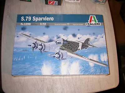 Italeri 1/72 S.79 Sparviero No. 1290 Military Jet Aircraft Model Kit  Sealed • $29.99