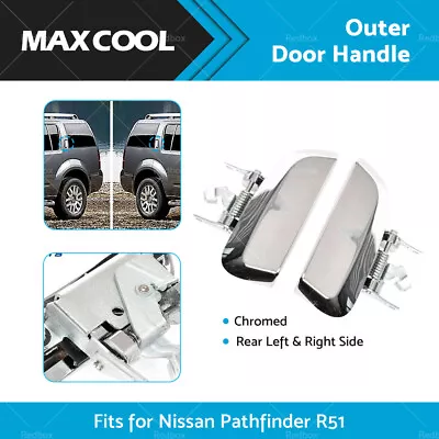 $46.50 • Buy For Nissan Pathfinder R51 2005~2013 1 Pair LH+RH REAR Outer Door Handle Chrome