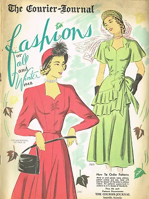 1940s Rare 1948 Vintage Mail Order Sewing Pattern Catalog 40pg Ebook On CD • $12.95