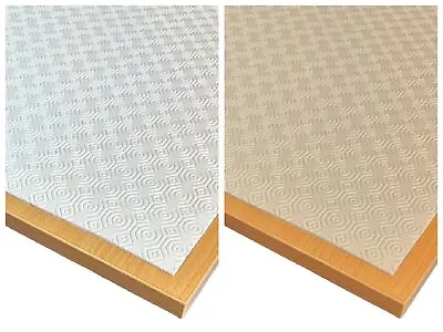 Table Top Protector Ivory Beige Waterproof Heat Resistant PVC/Felt 106 X 200cm • £20.99