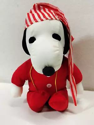 Vintage Peanuts Snoopy Plush Stuffed Animal UFS Holiday Christmas Outfit  • $9.99