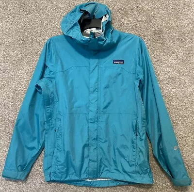 Patagonia H2NO Torrentshell Jacket Womens Size Small Teal Rain Coat 83805 • $39.99