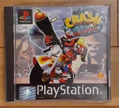 Crash Bandicoot 3 Warped  PS1 - Complete And In Good Condition • £12