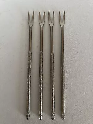 Vintage Cocktail 2 Prong Pickle Olive Forks - Appetizer Hors D’oeuvres • $12.95