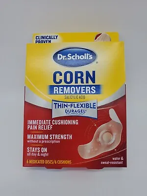 Dr Scholl's Duragel Medicated CORN REMOVER Pads For Toes - 6 Cushions • $8.88