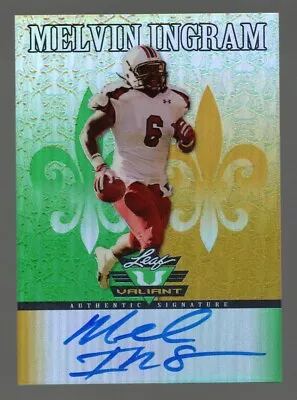 Melvin Ingram 2012 Leaf Valiant Rookie On Card Auto Rc S Carolina Miami Dolphins • $8.99